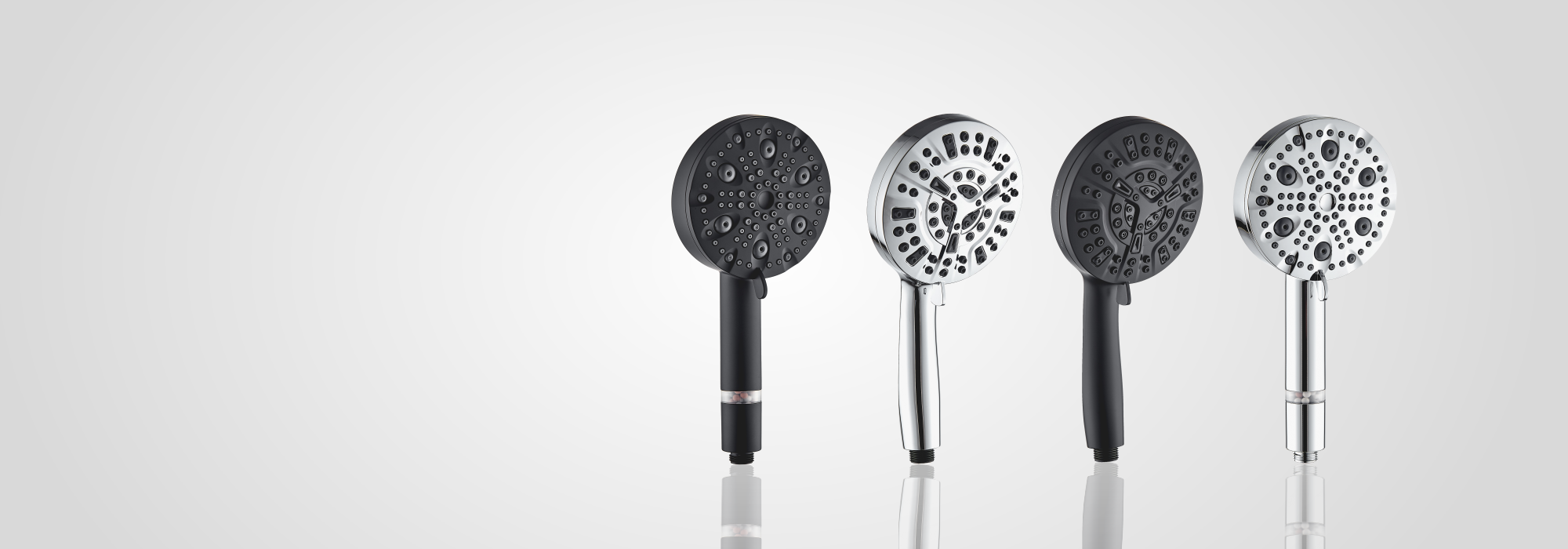 Pommeau de douche StoneStream en acier inoxydable EcoLux - 9 modes haute pression avec filtration
