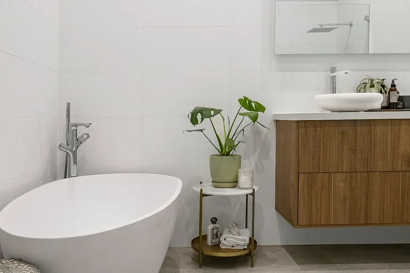 Budget bathroom decor ideas with affordable shower head and accessory upgrades