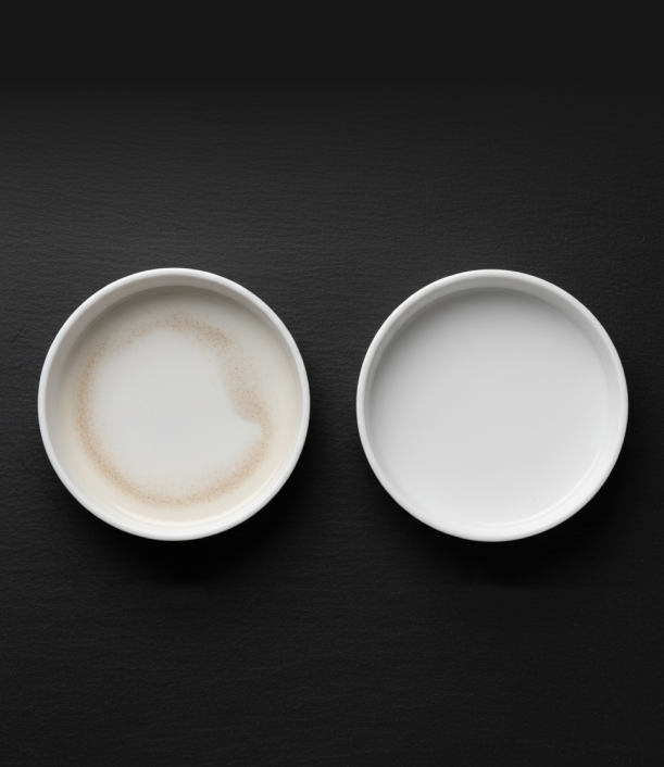 Unfiltered vs Filtered water comparison