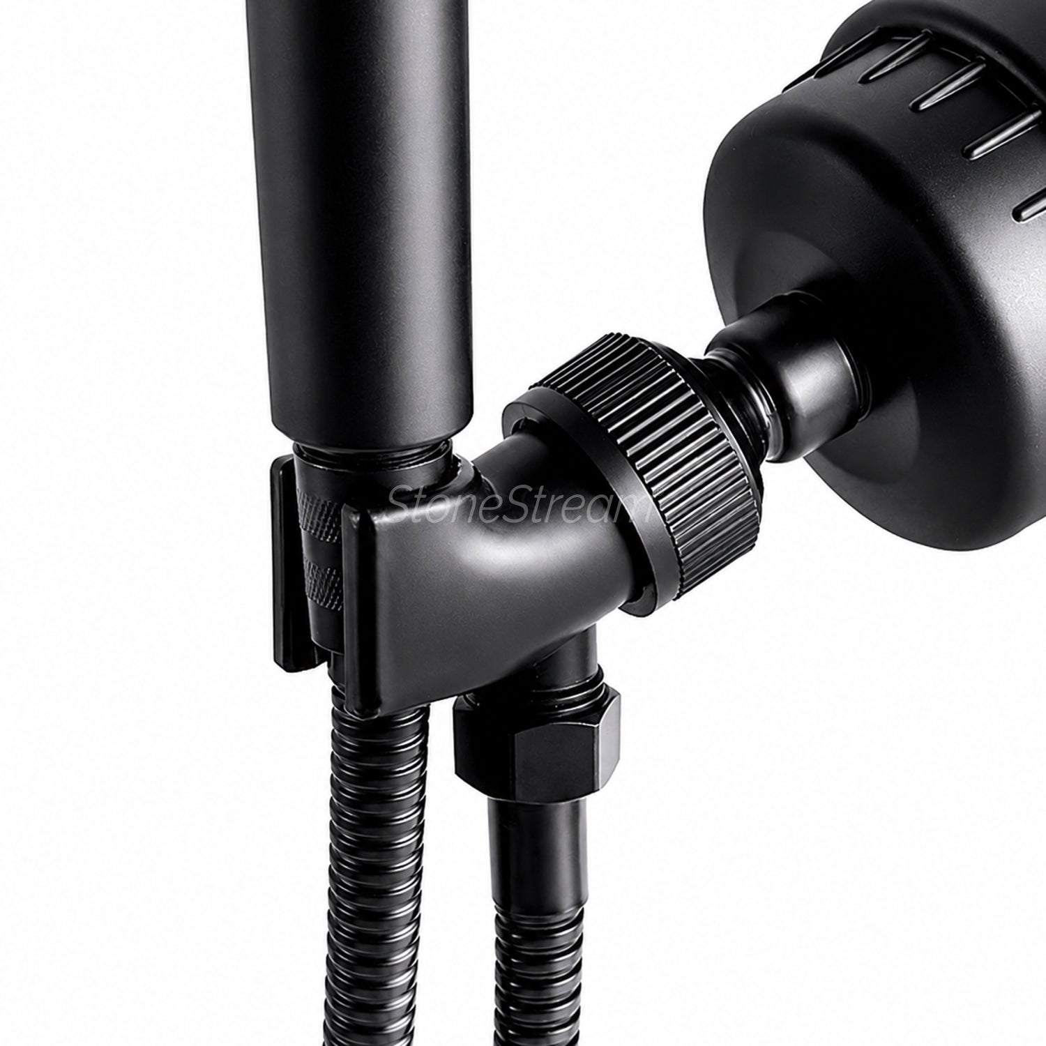 Shower Adapter for Handheld Showerheads - Black