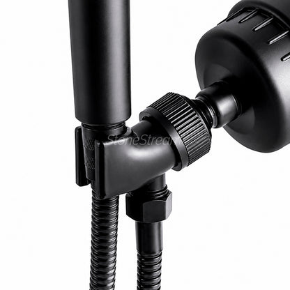 Shower Adapter for Handheld Showerheads - Black